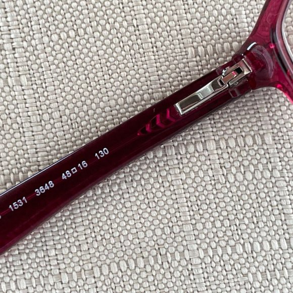 Ray-ban Women Eyeglasses Frame Double Tone Reddish Purple for small Face RB1531 - Picture 8 of 11